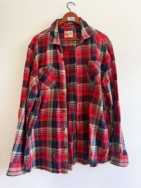 Ruff Hewn Plaid Flannel Shirt XL | Grunge Workwear
